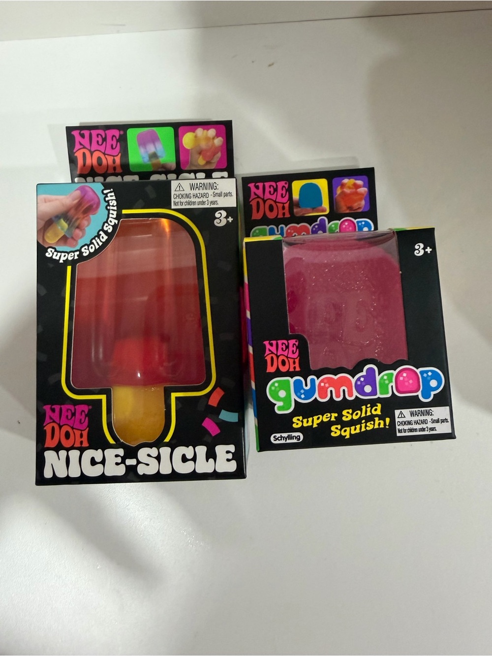 NeeDoh Nice-Sicle & Gumdrop Squish Toys – Pink